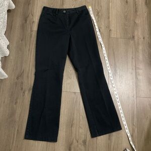Petite Sophisticate Stretch Black Chinos